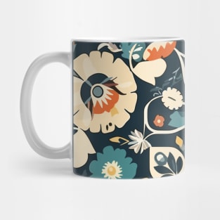 Cochin Styled Floral Pattern Mug